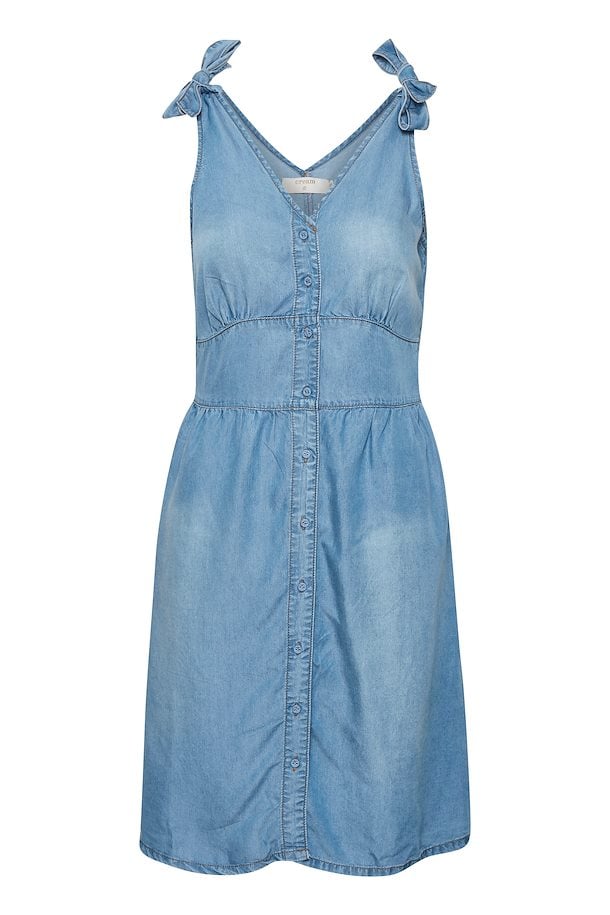 Cream Denim Blue Dress – Shop Denim Blue Dress here