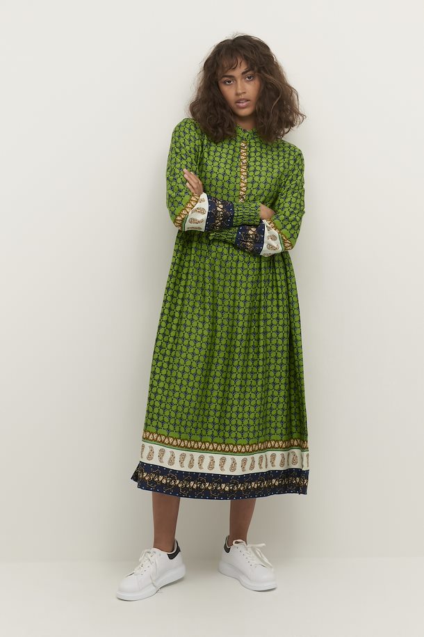 Cream Flourite Green Tile CRMarlene Dress – Shop Flourite Green Tile  CRMarlene Dress here