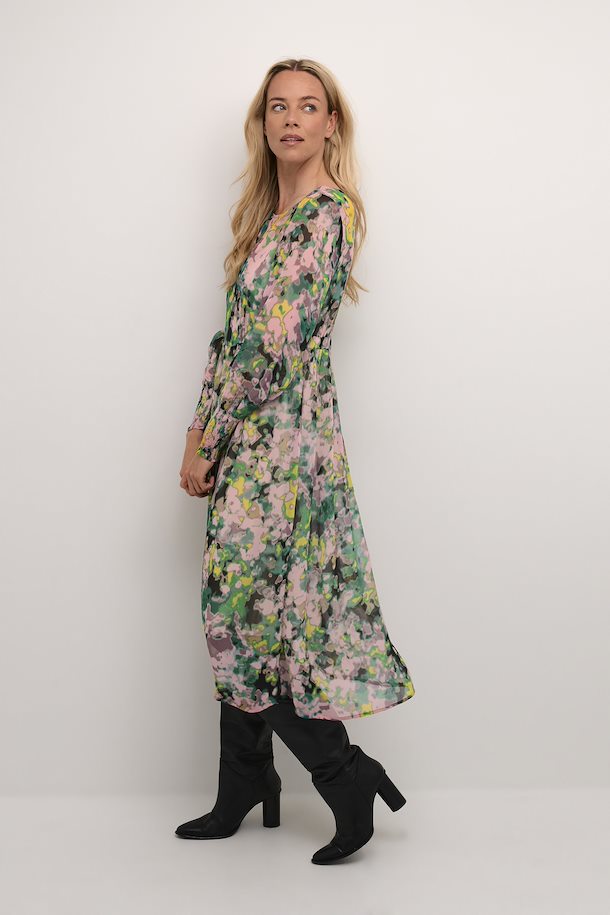 Cream Multi Color Print CRBirgitta Dress – Shop Multi Color Print  CRBirgitta Dress here